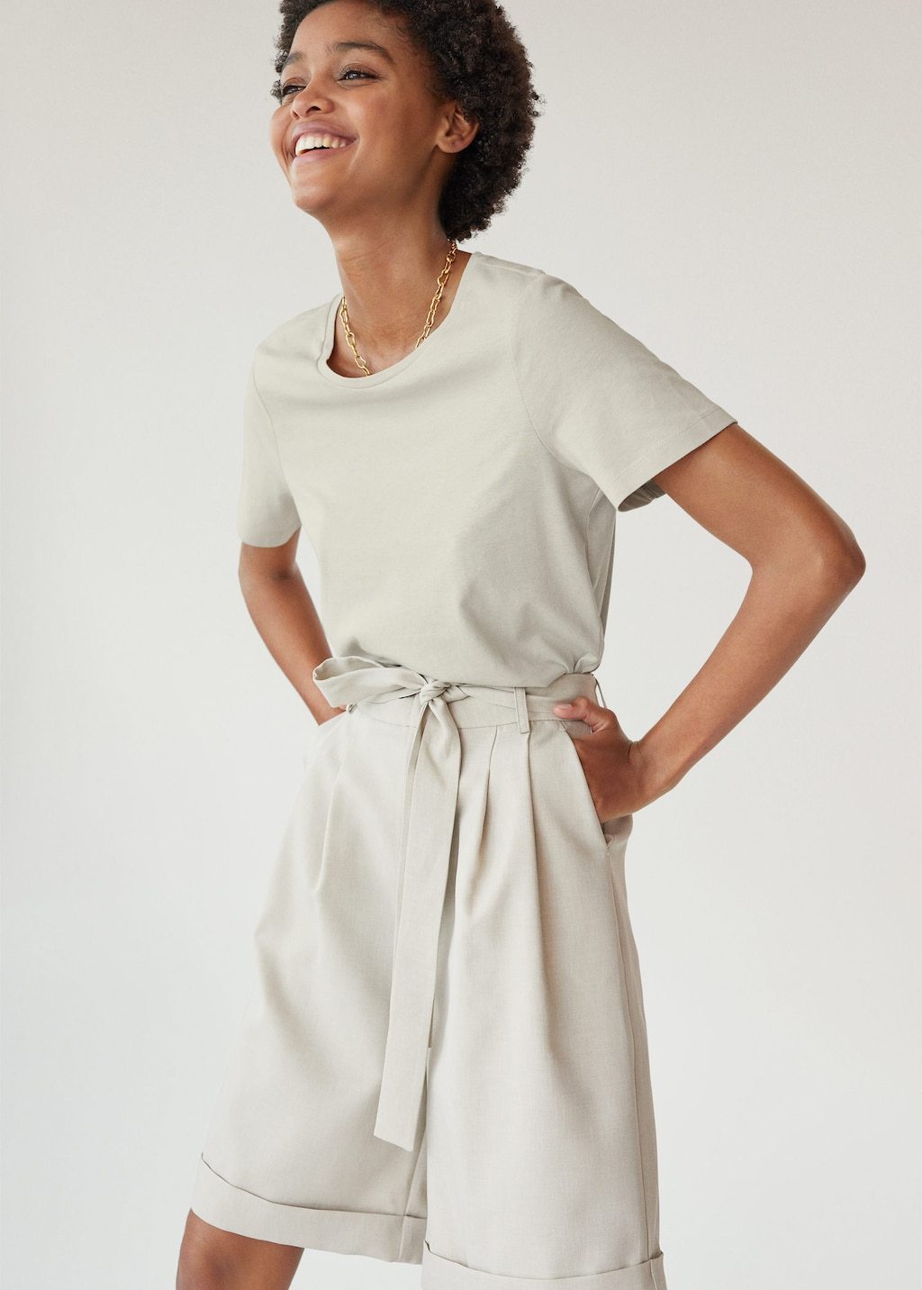 Essential cotton-blend T-shirt