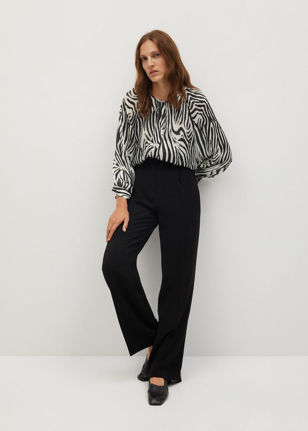 Zebra print blouse