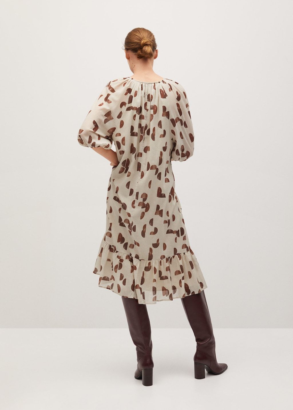 Geometric print dress