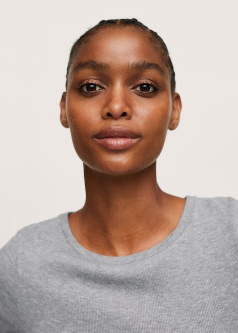 Pleated knitted dress