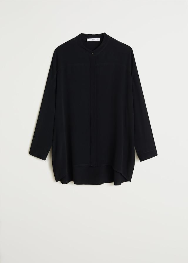 Mao collar shirt