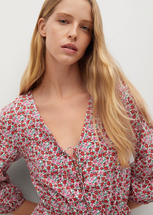 Cotton print jumpsuit