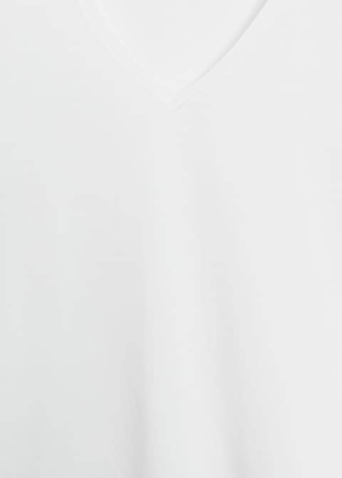 V-neck cotton T-shirt