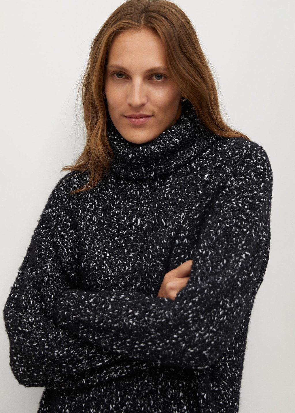 Flecked jersey dress