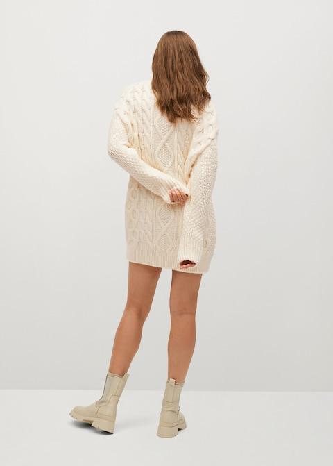 Knitted turtleneck dress