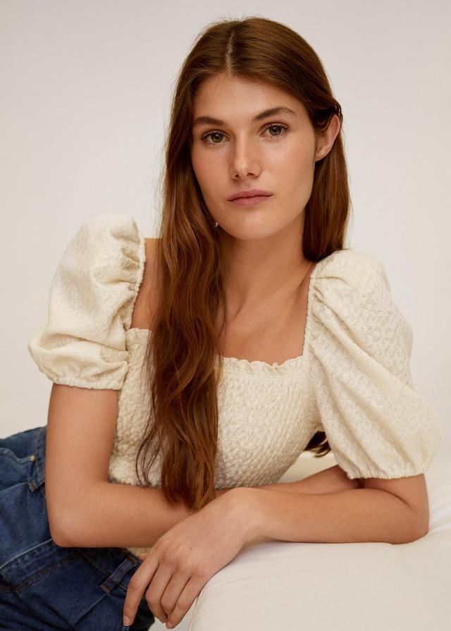 Elastic panel t-shirt