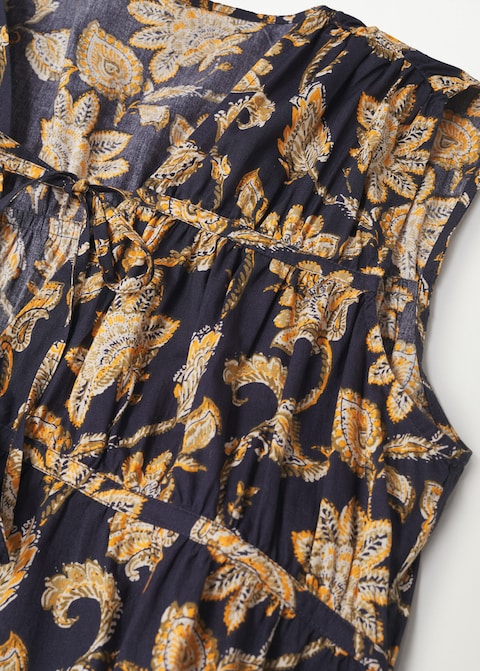 100% cotton midi dress