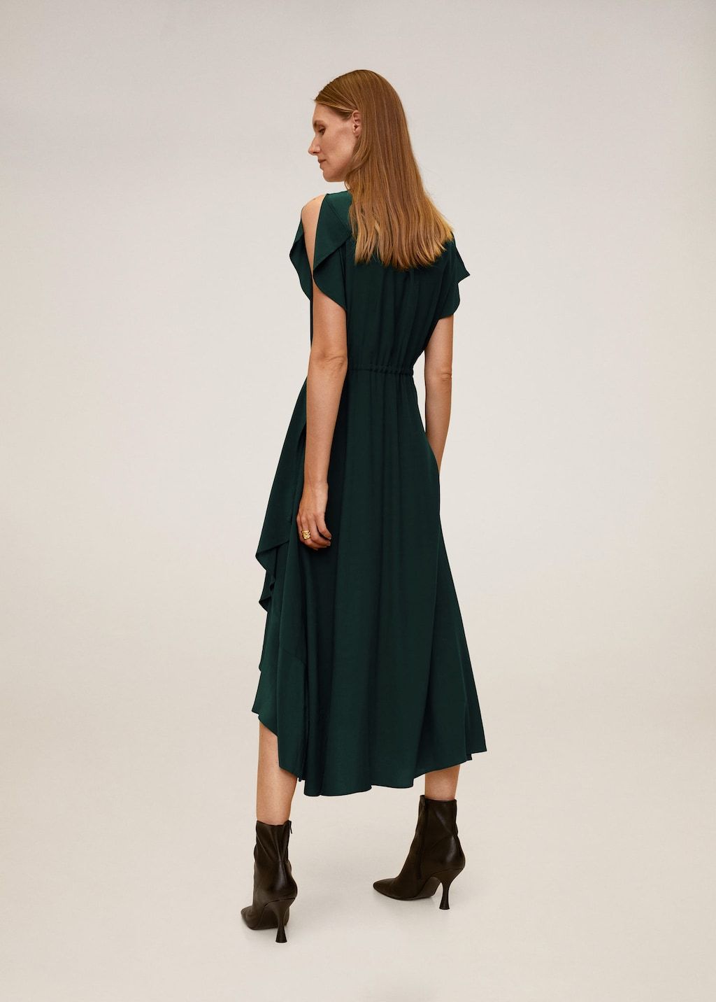 Ruffled midi dress