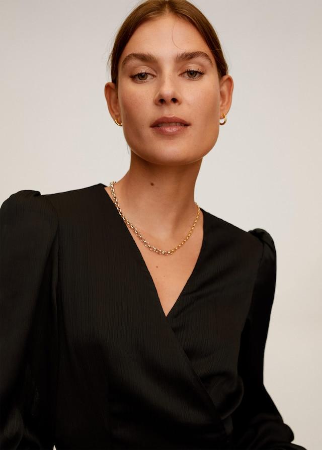 Crossed design dress