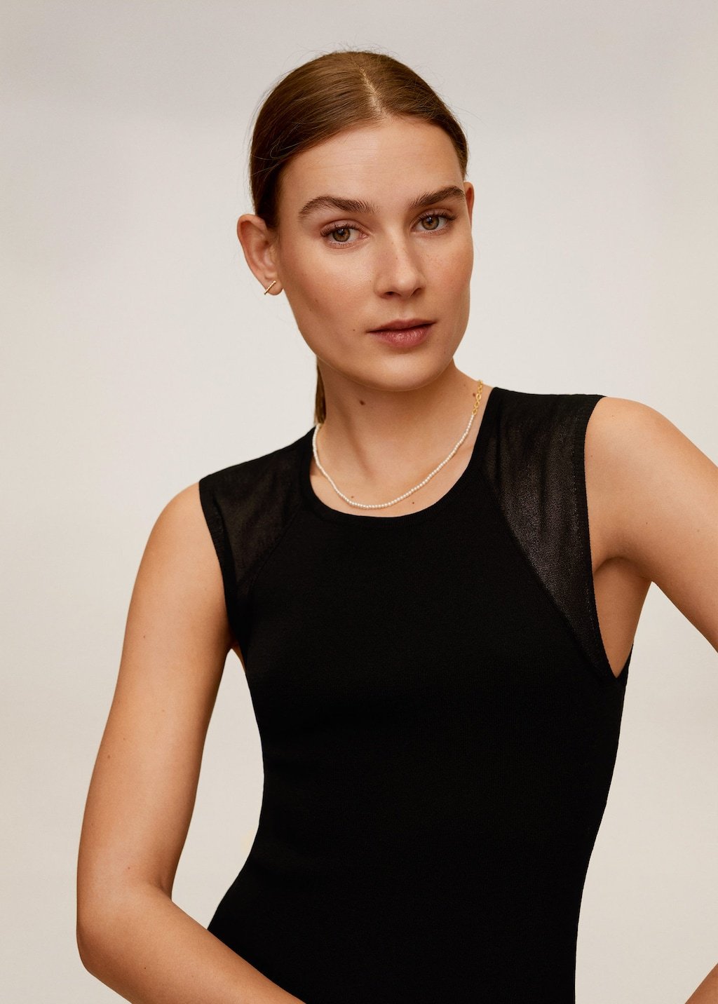 Chiffon sleeve dress