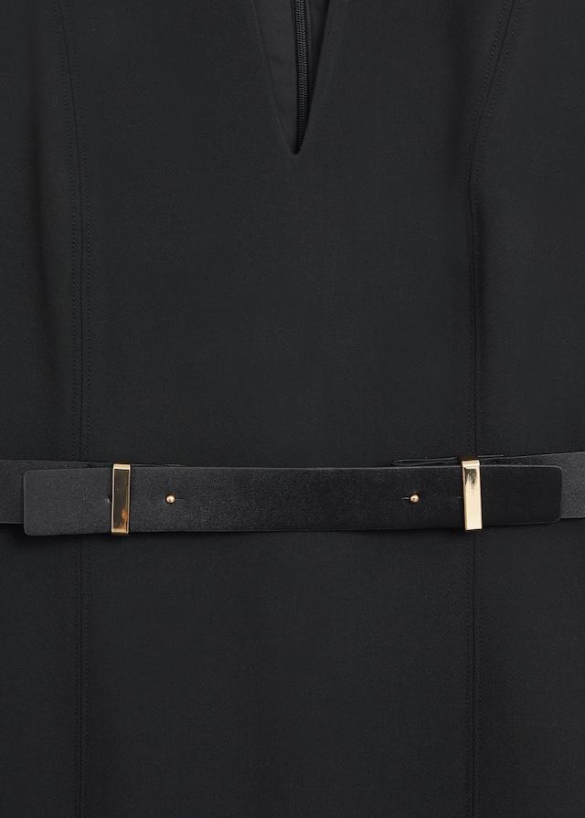 Belted pencil dress