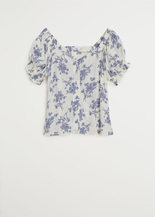 Floral print blouse