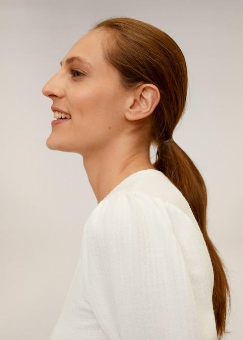 Puffed sleeves T-shirt