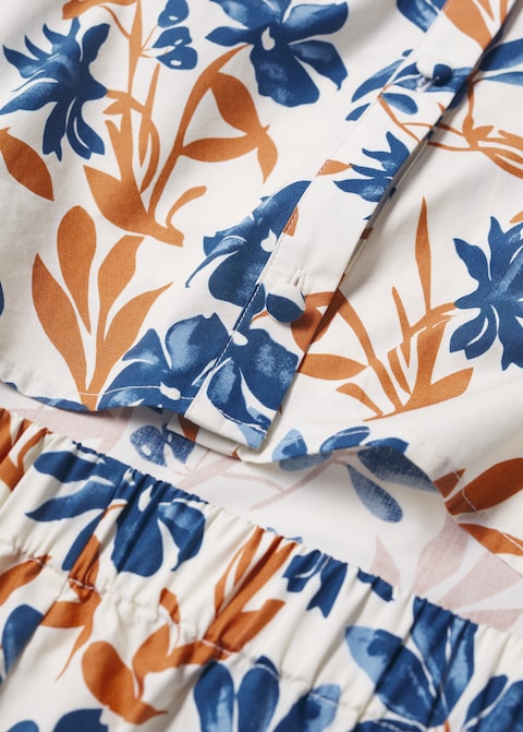 Printed cotton dress