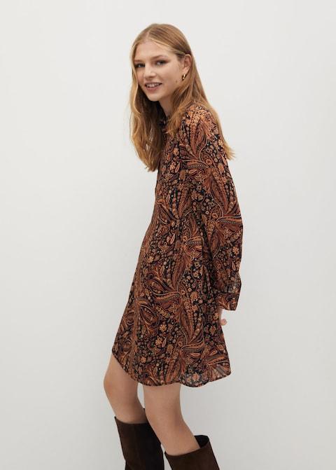 Flowy printed dress