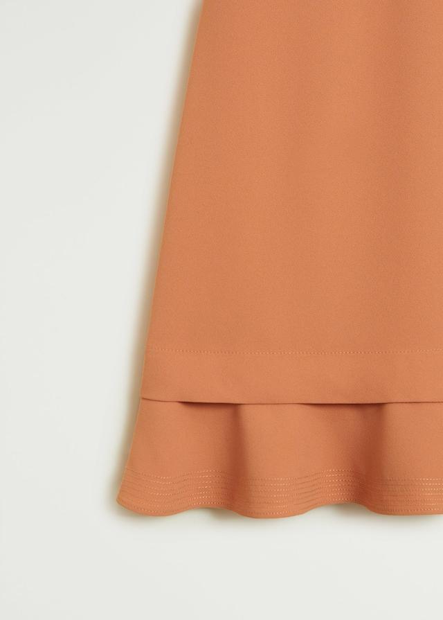 Fluted hem dress