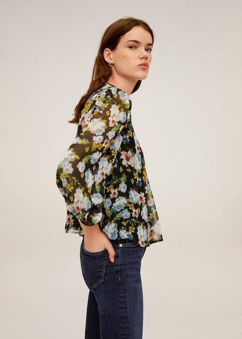 Floral print blouse