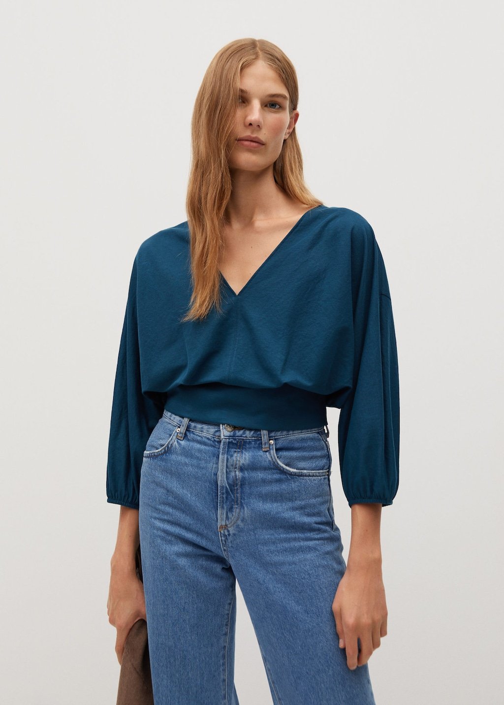 Pin tuck detail blouse