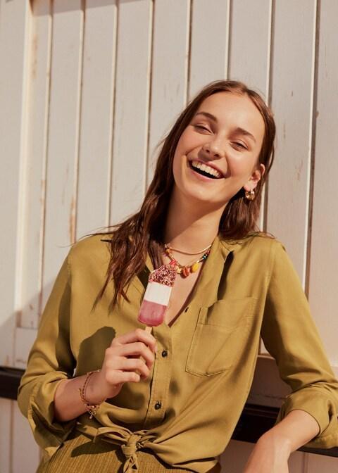 Denim style soft shirt