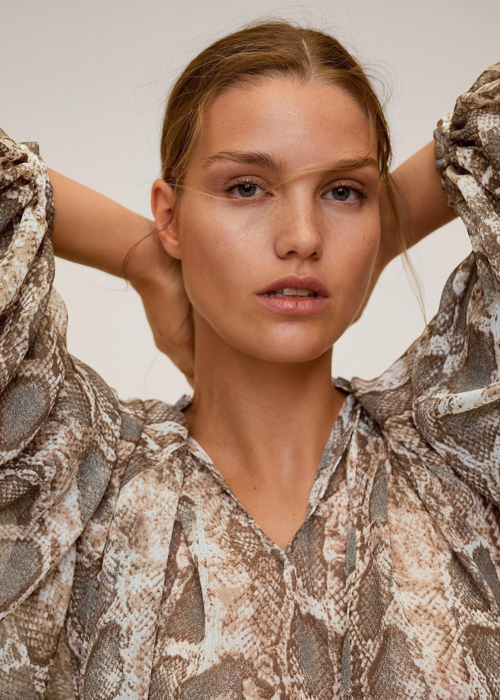 Puffed sleeves blouse