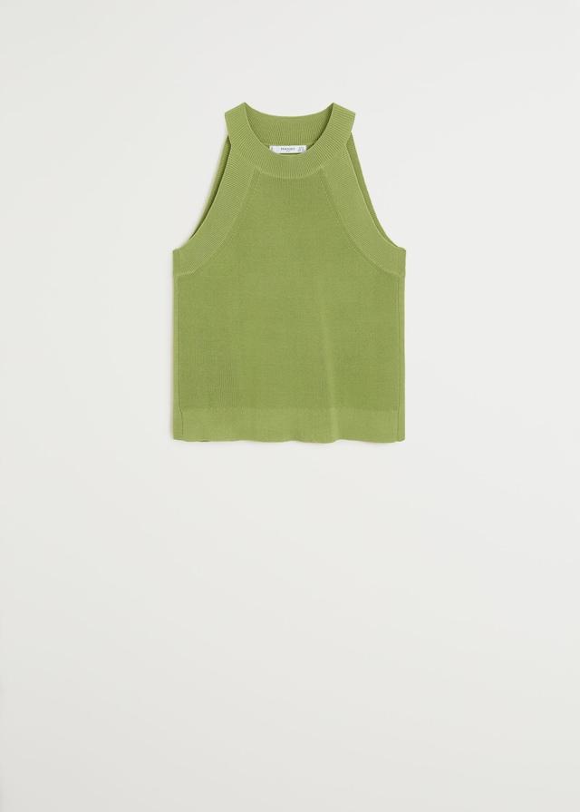 Knit halter top