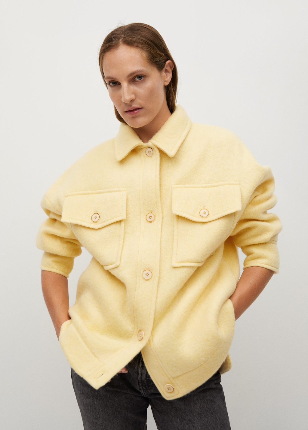 Knitted oversize jacket
