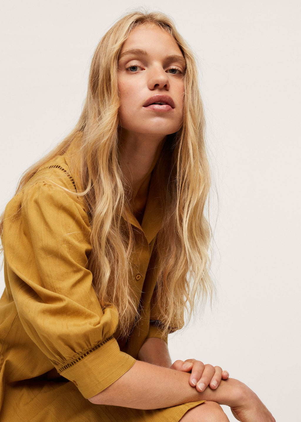 Shirt textured dress