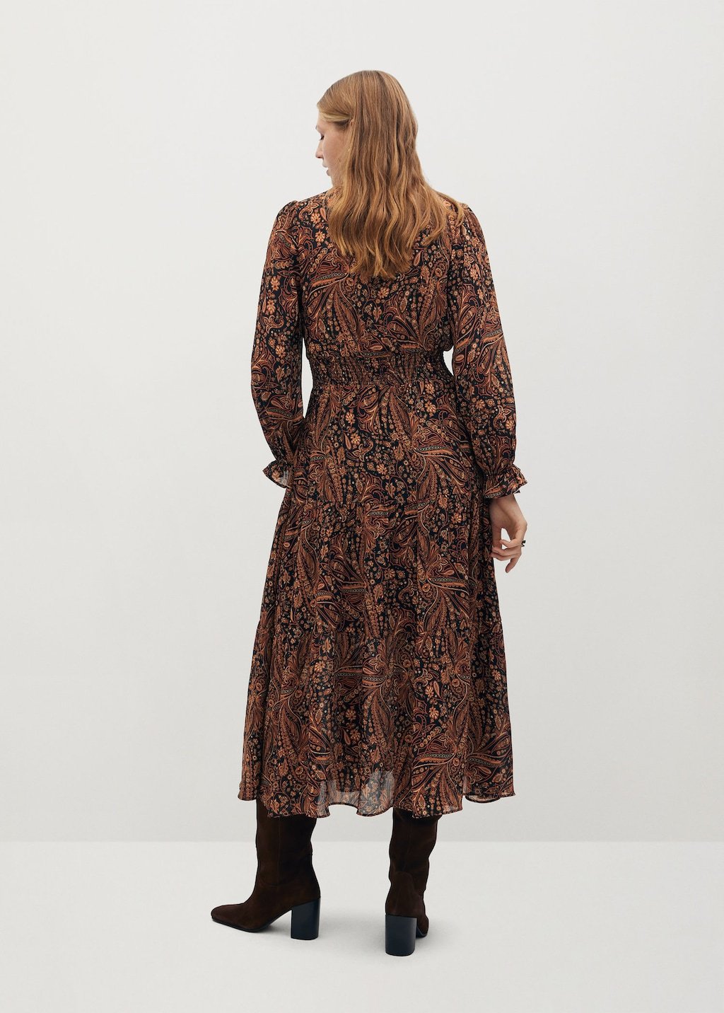Paisley print dress