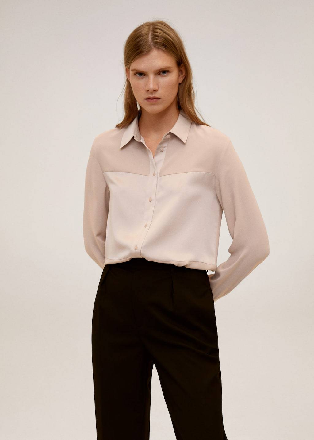 Satin finish flowy shirt