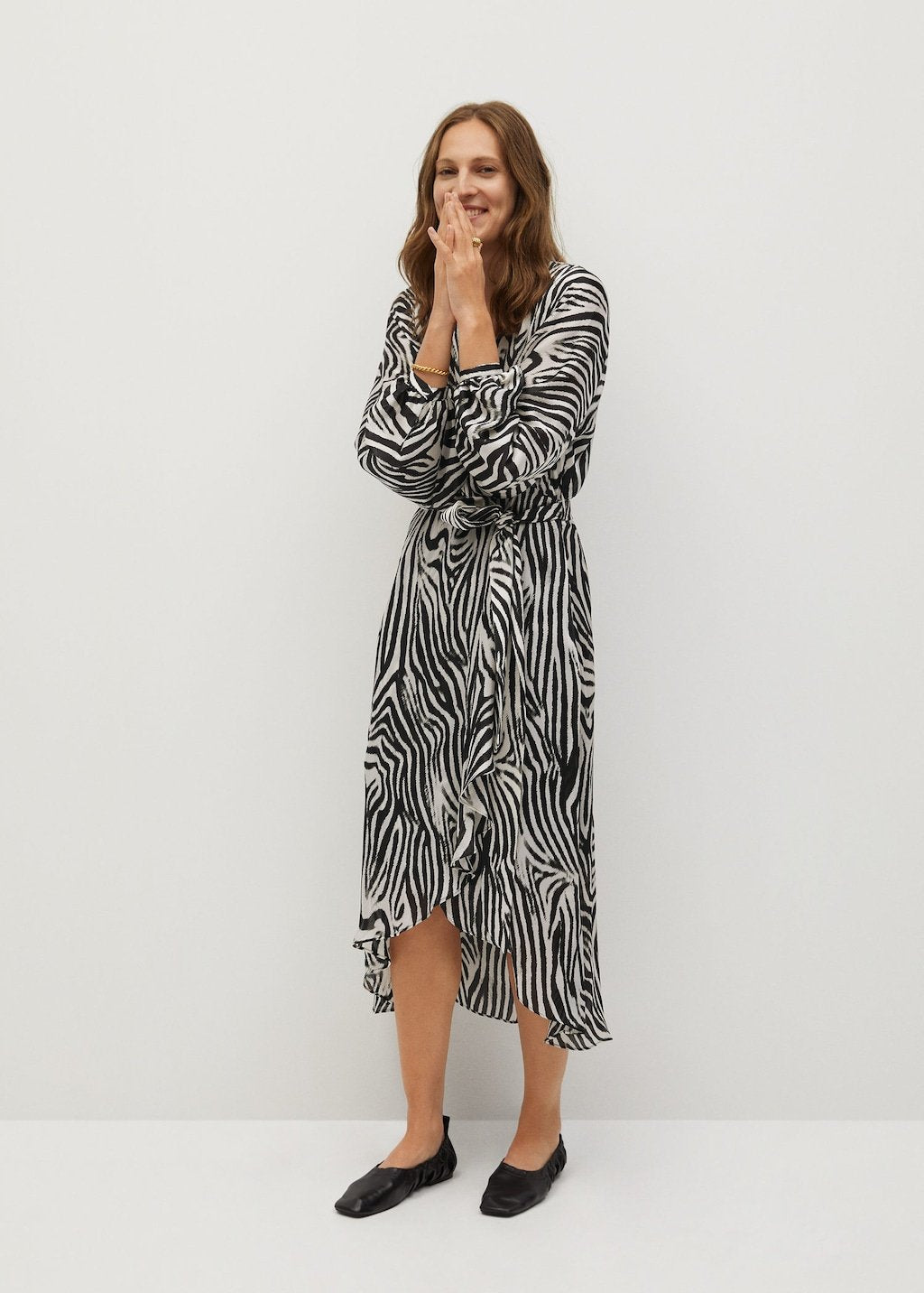 Zebra printed dress