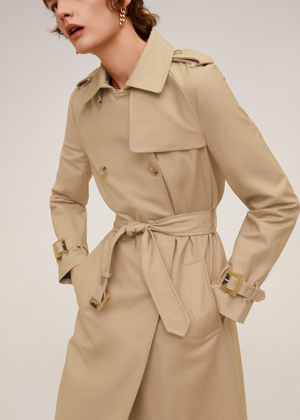 Classic cotton trench coat