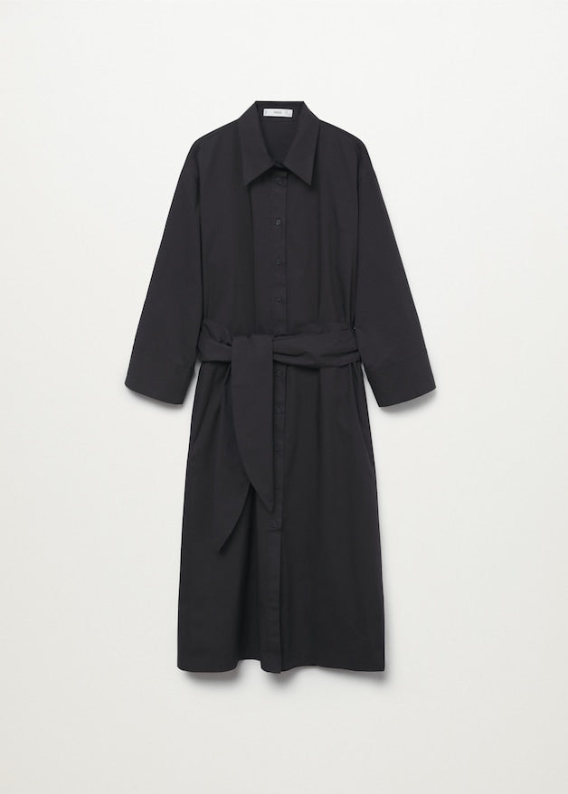 Cotton shirt dress