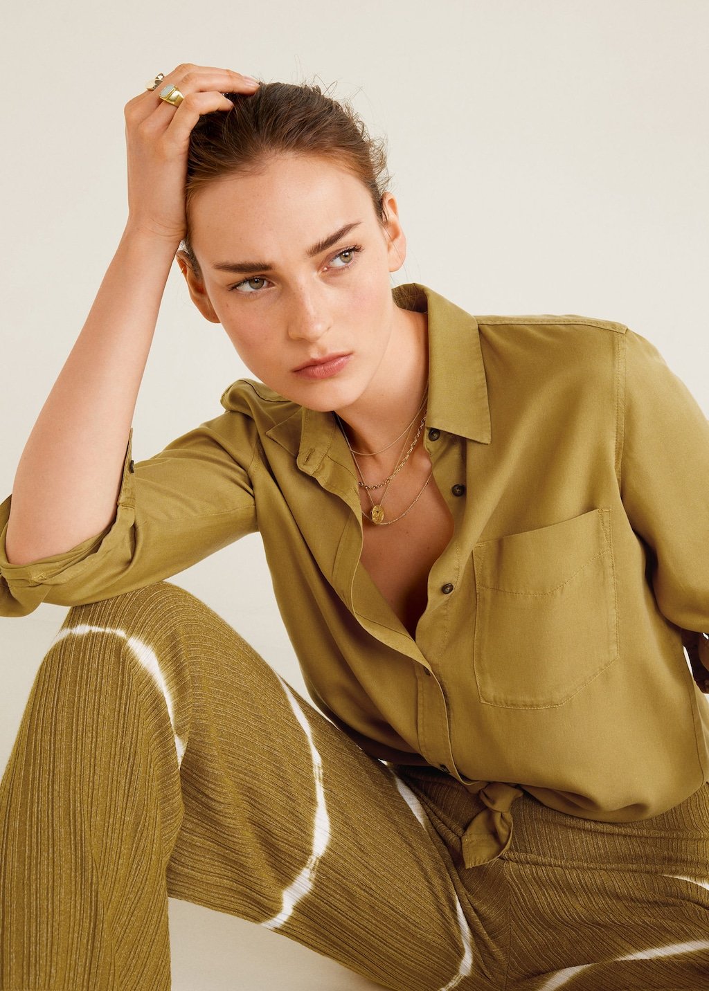 Denim style soft shirt