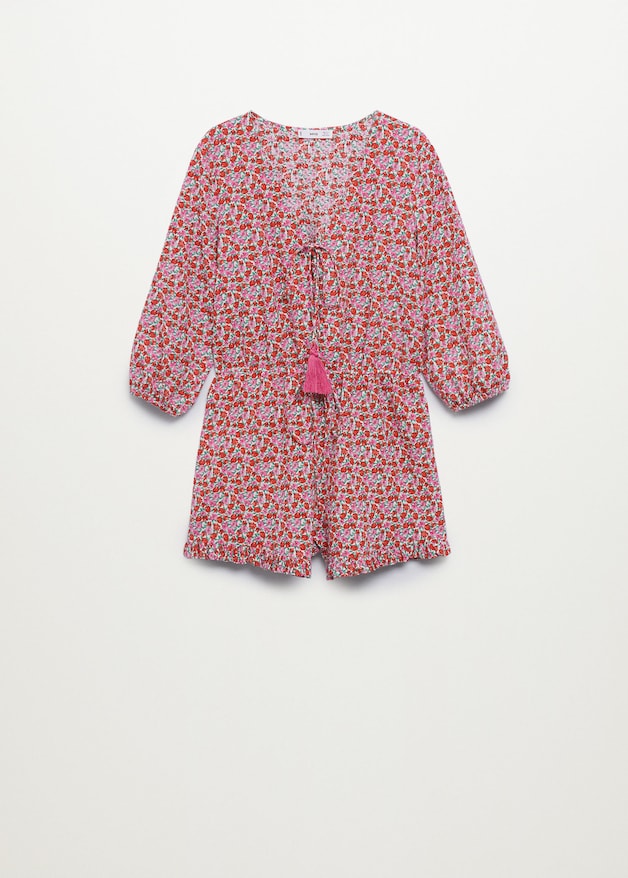 Cotton print jumpsuit