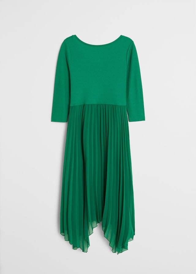 Pleated midi dress
