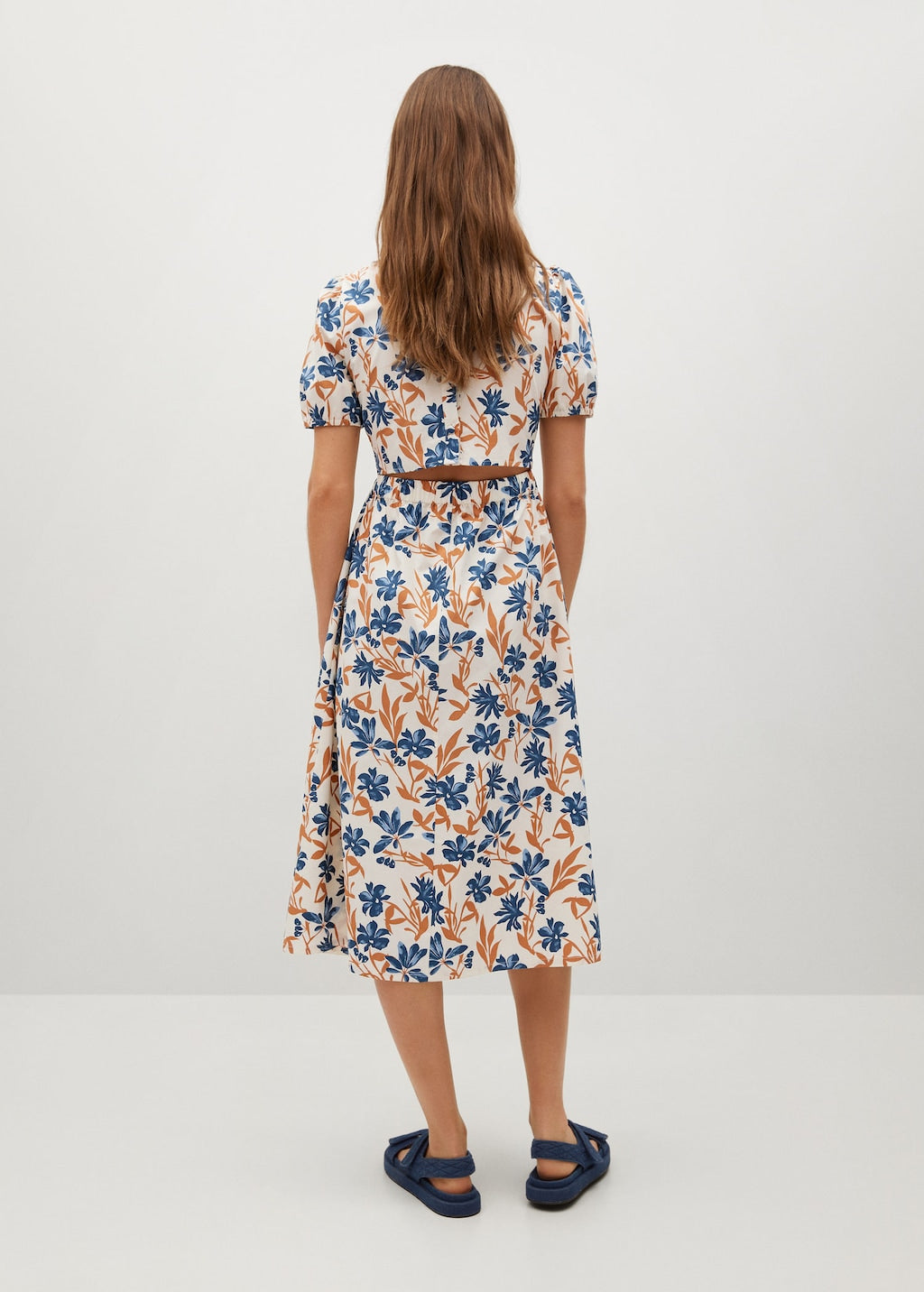 Printed cotton dress