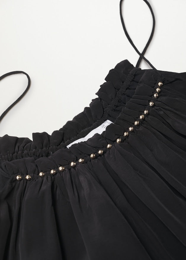 Metallic appliqué dress