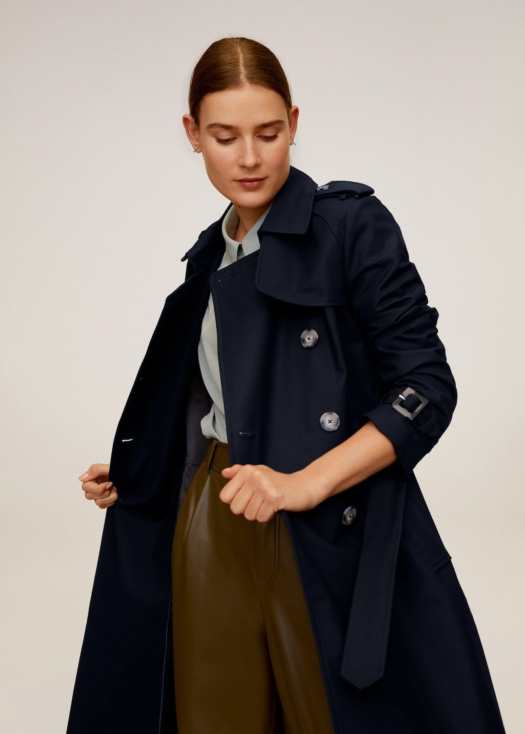 Classic cotton trench coat