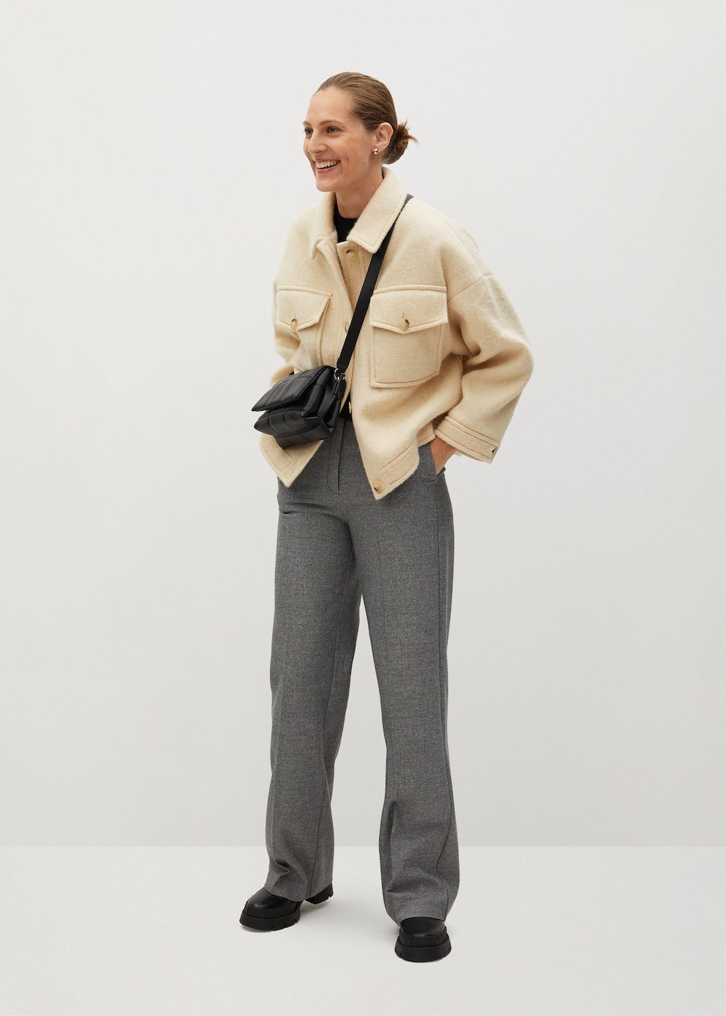 Knitted oversize jacket