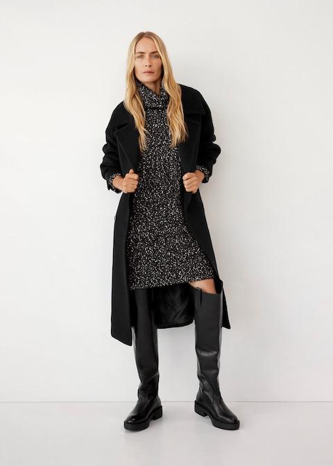 Flecked jersey dress