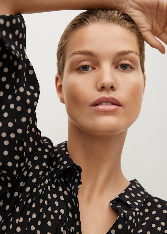 Ruffle printed dress