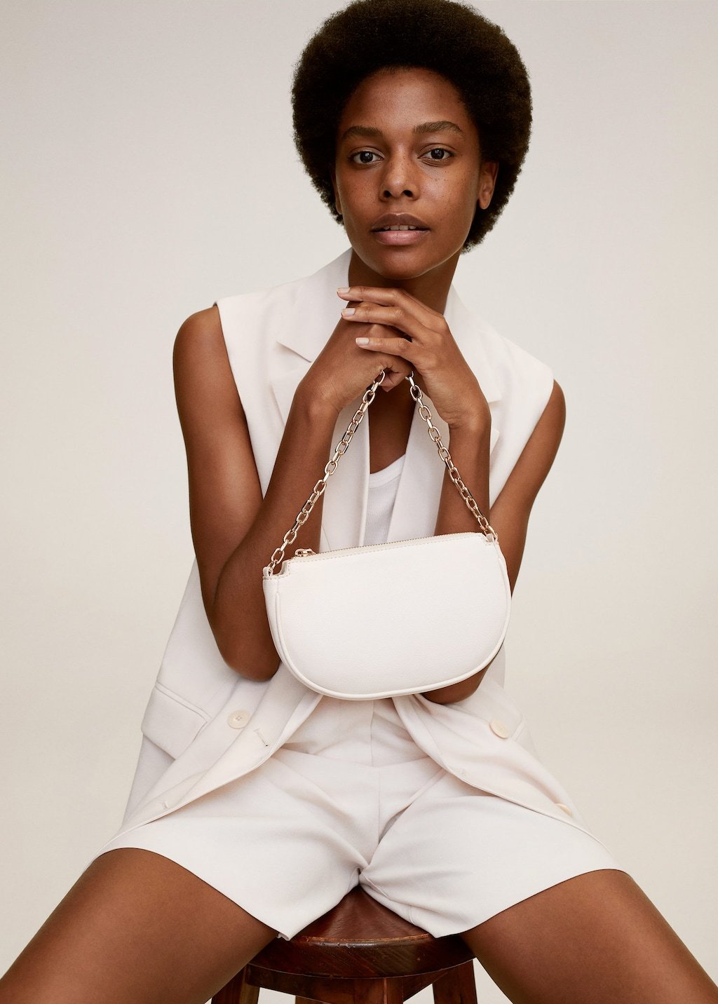 Chain baguette mini bag