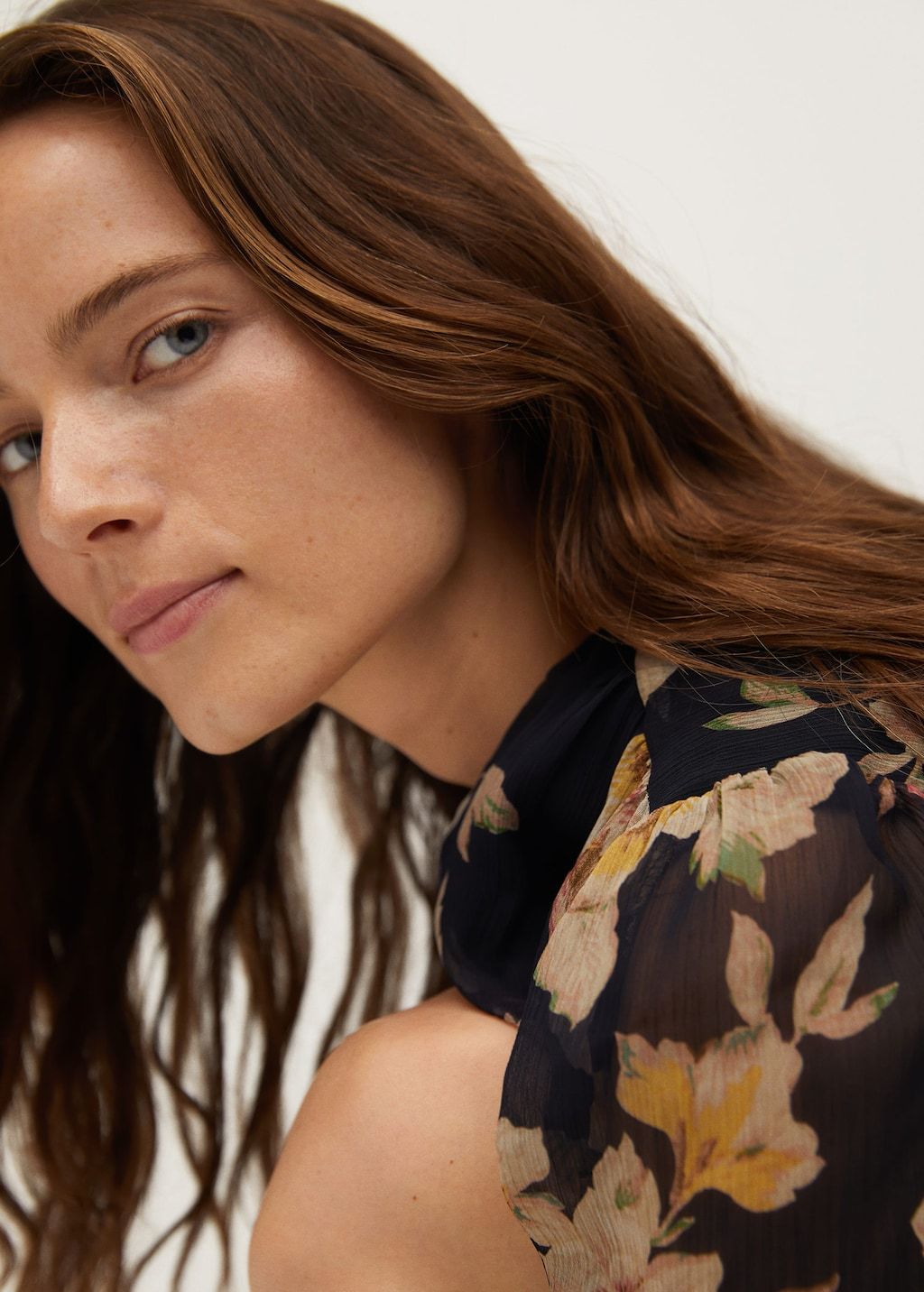 Recycled polyester printed dress