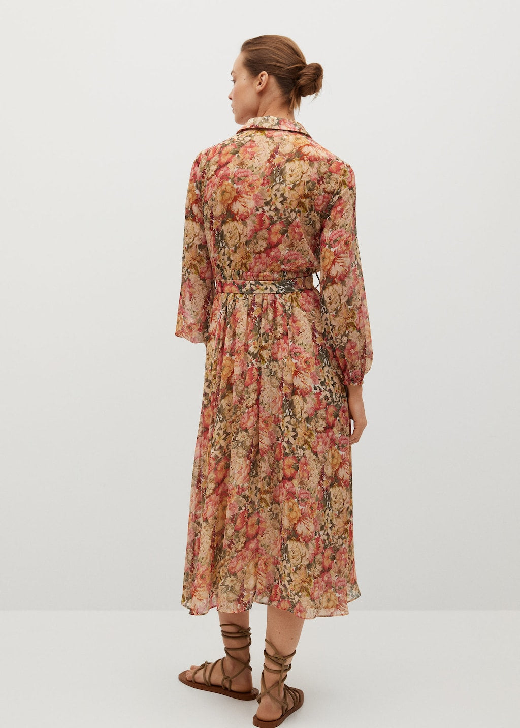Belt floral dress