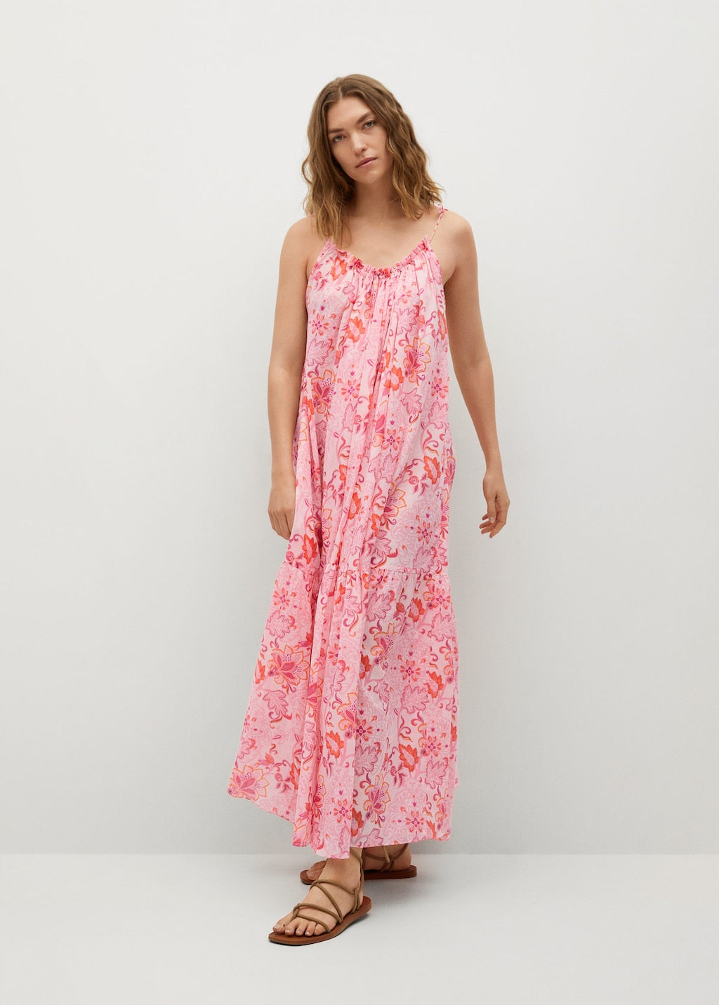 Printed maxi dress