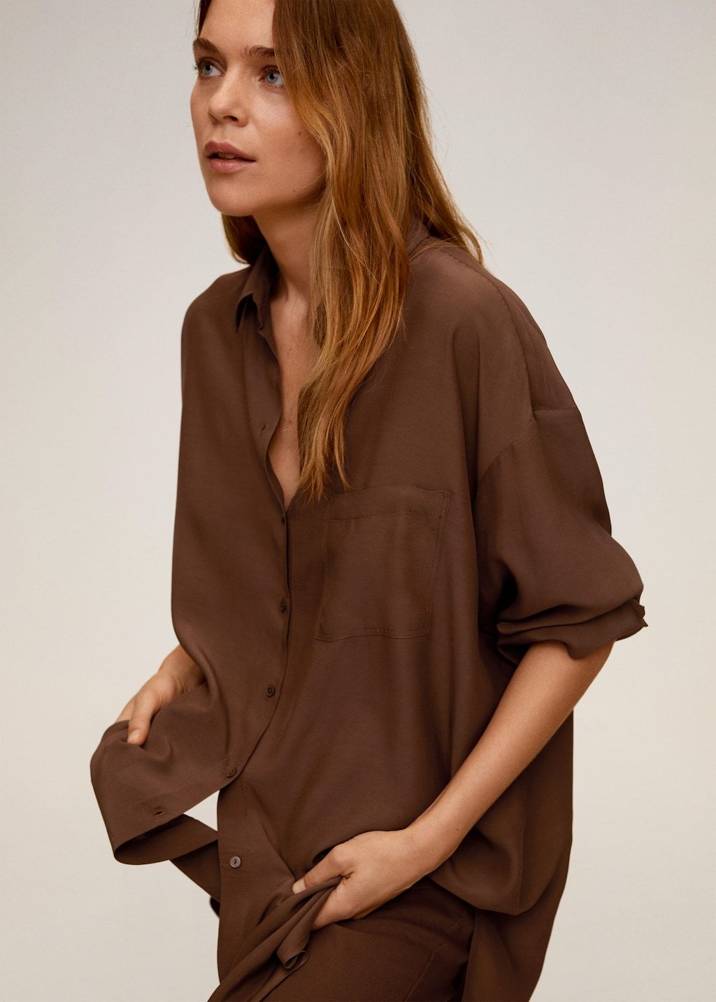 Oversize flowy shirt