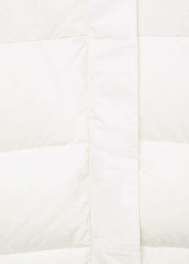 Feather down hooded coat