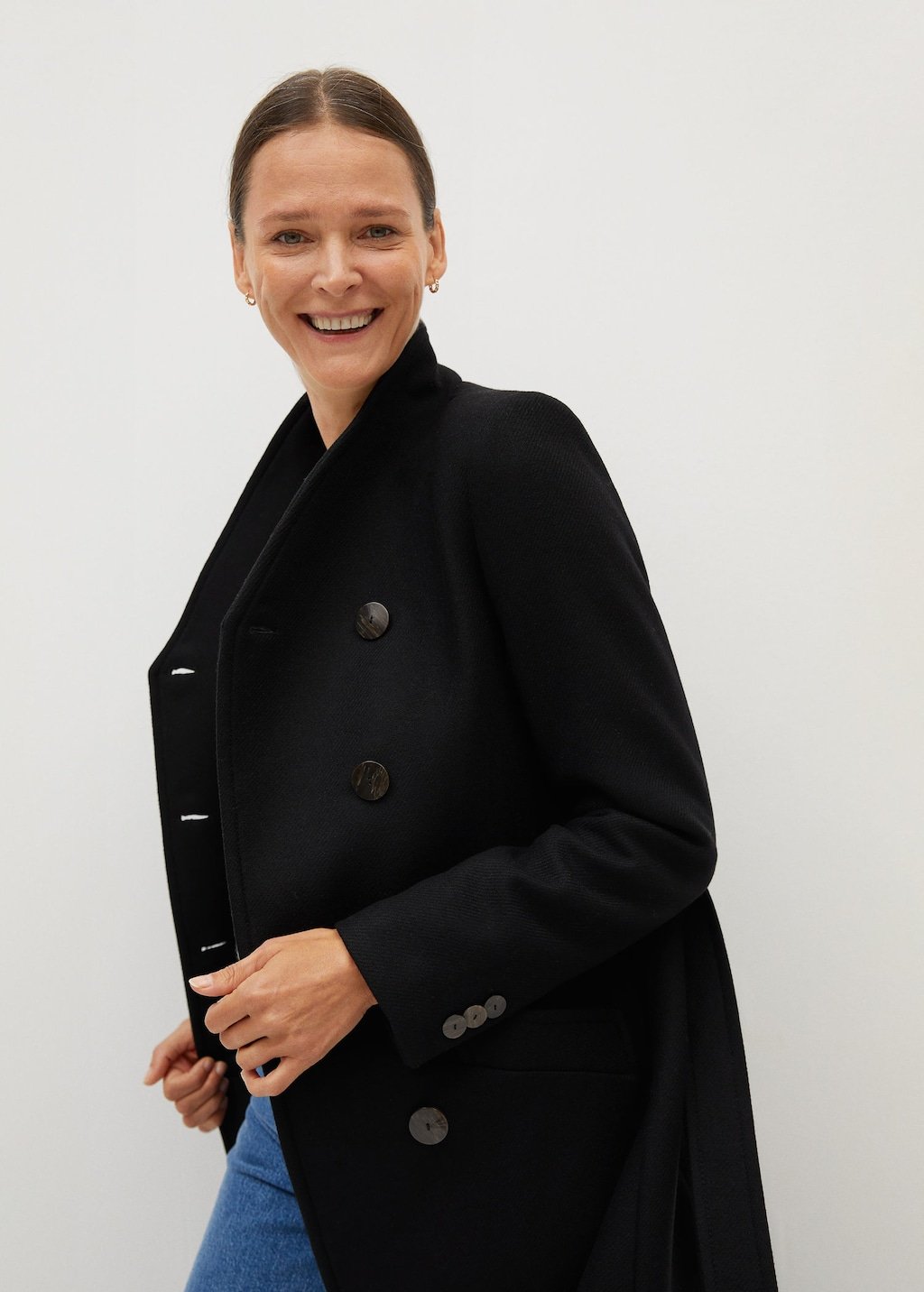 Manteco wool double-breasted coat