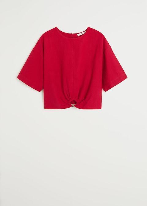 Ring cotton blouse