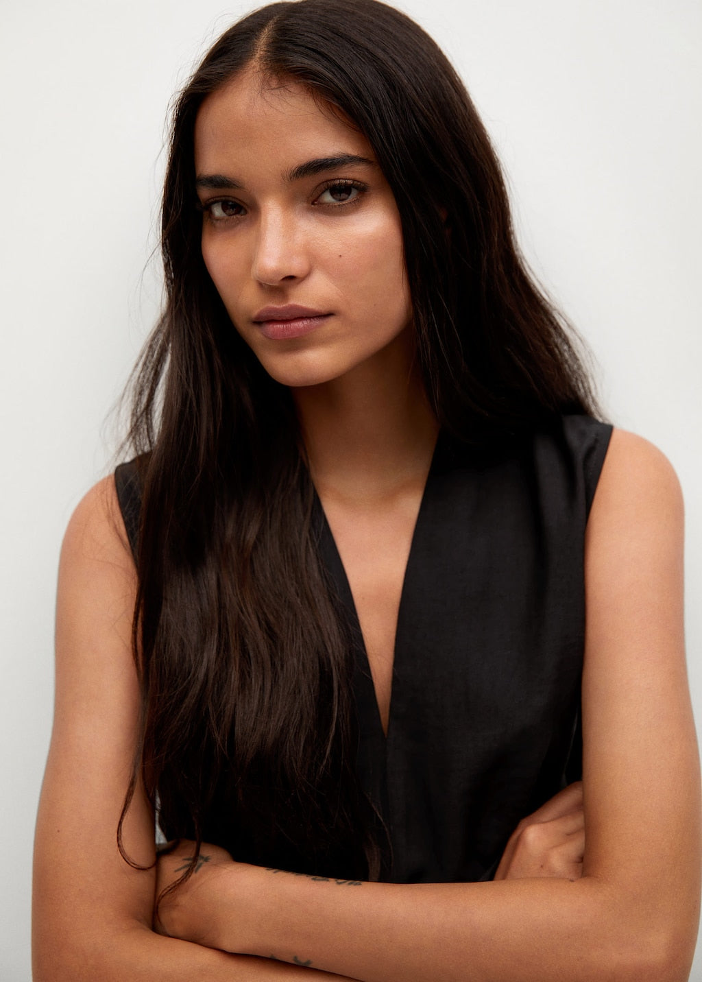 Lyocell dress with belt